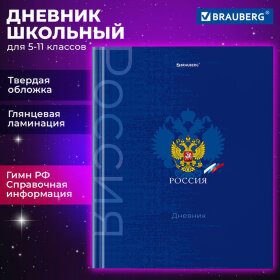 Дневник 5-11 класс 48 л., твердый, BRAUBERG, глянцевая ламинация, с подсказом, &quot;Символика&quot;, 106878