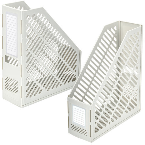 Лоток вертикальный для бумаг BRAUBERG "Office-Expert", 90 мм, сетчатый, сборный, серый, 238020