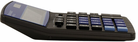 Калькулятор настольный BRAUBERG EXTRA-12-BKBU (206x155 мм), 12 разрядов, двойное питание, ЧЕРНО-СИНИЙ, 250472