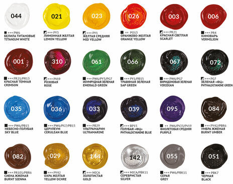 Краски акриловые художественные НАБОР 24 цвета по 5 мл, в тубах, BRAUBERG ART DEBUT, 192386