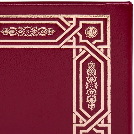 Папка адресная бумвинил бордовый, "Рамка", формат А4, STAFF, 121919