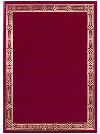 Папка адресная бумвинил бордовый, "Рамка", формат А4, STAFF, 121919