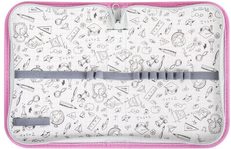 Пенал ПИФАГОР, 1 отделение, ткань, 19x13 см, "Cute Panda", 270357