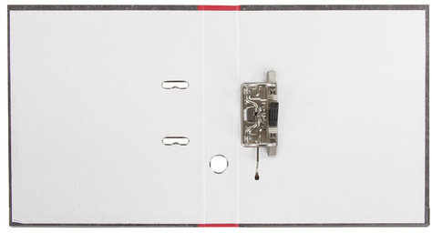 Папка-регистратор ОФИСМАГ, фактура стандарт, с мраморным покрытием, 50 мм, красный корешок, 225587