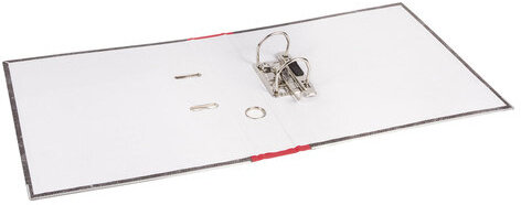 Папка-регистратор ОФИСМАГ, фактура стандарт, с мраморным покрытием, 50 мм, красный корешок, 225587