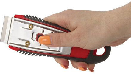 Скребок для любых поверхностей (стеклокерамика, стекло, плитка) BRAUBERG "CLEAN", 5 лезвий, 606761