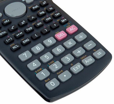 Калькулятор инженерный BRAUBERG SC-82MS (158х85 мм), 240 функций, 10+2 разрядов, темно-синий, 271721