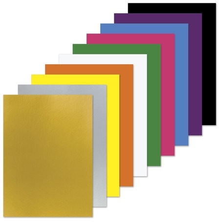 Картон цветной А4 немелованный (матовый), ВОЛШЕБНЫЙ, 10 листов 10 цветов, в папке, ПИФАГОР, 200х290 мм, "Котята", 129914