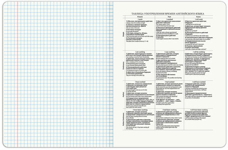 Тетрадь предметная PIGMENT 48 л., глянцевый УФ-лак, АНГЛИЙСКИЙ ЯЗЫК, клетка, подсказ, BRAUBERG, 404760