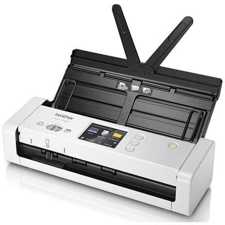 Сканер потоковый BROTHER ADS-1700W А4, 25 стр./мин, 1200x1200, ДАПД, Wi-Fi, ADS1700W