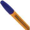 Ручка шариковая BRAUBERG "X-333" AMBER, СИНЯЯ, корпус тонированный оранжевый, узел 0,7 мм, линия письма 0,35 мм, 142832