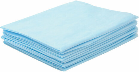 Простыня голубая нестерильная 80х200 см, КОМПЛЕКТ 20 шт., СМС 14 г/м2, ЧИСТОВЬЕ, 02-904