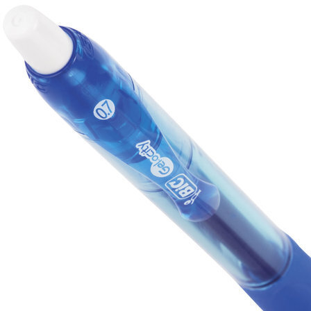 Ручка гелевая автоматическая с грипом BIC "Gelocity Original", СИНЯЯ, узел 0,7 мм, линия письма 0,35 мм, 829158
