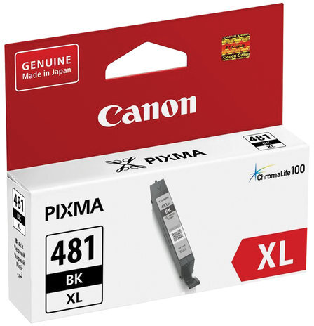 Картридж струйный CANON (CLI-481BK XL) для PIXMA TS704/TS6140, черный, ресурс 3998 страниц, оригинальный, 2047C001