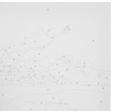 Картина по номерам 40х50 см, ОСТРОВ СОКРОВИЩ "Южный полдень", на подрамнике, акрил, кисти, 663270