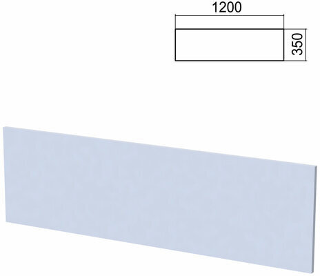 Экран к столам на металлокаркасе "Арго", шириной 1200 мм, серый