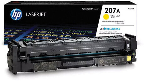 Картридж лазерный HP (W2212A) Color LJ M282/M283/M255, №207A, желтый, оригинальный, ресурс 1250 страниц