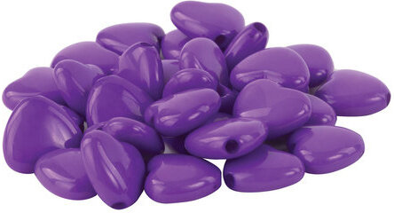 Бусины для творчества "Сердце", 10 мм, 30 грамм, светло-розовые, розовые, фиолетовые, ОСТРОВ СОКРОВИЩ, 661240