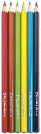 Карандаши цветные BRAUBERG "Star Patrol", 6 цветов, заточенные, картонная упаковка, 180519