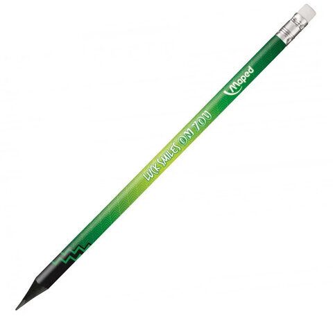 Набор карандашей чернографитных MAPED, 6 шт., "Navy Pep's Energy", HB, с ластиком, надписи, 852000