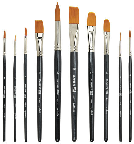 Кисти художественные набор 10 шт., синтетика BRAUBERG ART CLASSIC, 200961