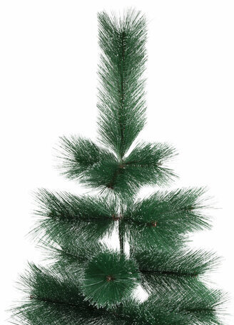 Ель новогодняя искусственная "Пушистая" 120 см, с инеем и шишками, зеленая, ЗОЛОТАЯ СКАЗКА, 592043