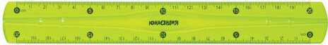 Набор чертежный средний гибкий ЮНЛАНДИЯ "FLEX" (линейка 20 см, 2 треугольника, транспортир), пенал, 210682
