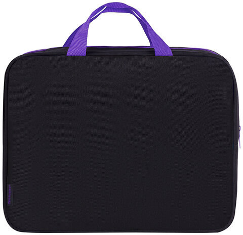 Папка на молнии с ручками BRAUBERG А4, 1 отделение, полиэстер, 80 мм, "Neon cat", 271482