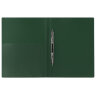 Папка с металлическим скоросшивателем и внутренним карманом BRAUBERG "Диагональ", темно-зеленая, до 100 листов, 0,6 мм, 221354