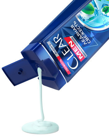 Шампунь против перхоти 400 мл, CLEAR MEN "Ледяная свежесть"