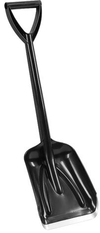 Лопата снеговая 20х30 см УНИВЕРСАЛЬНАЯ с планкой, прочная, пластиковая с V-ручкой, длина 70 см, для дома, авто, детей, ГРАНДМАСТЕР, 700347