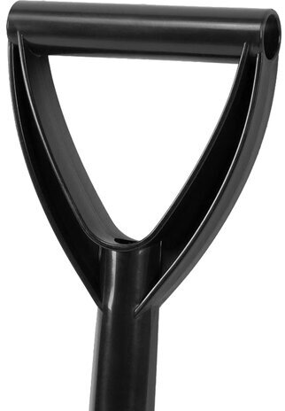 Лопата снеговая 20х30 см УНИВЕРСАЛЬНАЯ с планкой, прочная, пластиковая с V-ручкой, длина 70 см, для дома, авто, детей, ГРАНДМАСТЕР, 700347