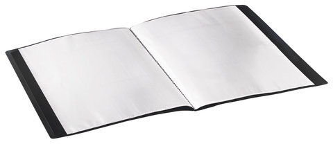 Папка 30 вкладышей STAFF, черная, 0,5 мм, 225697