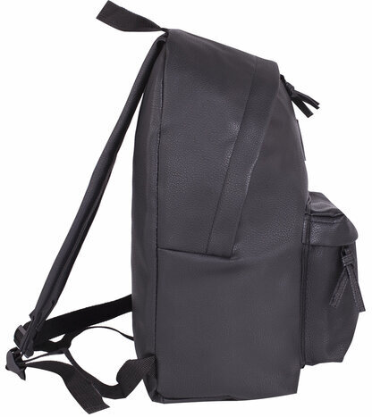 Рюкзак BRAUBERG универсальный, сити-формат, черный, кожзам, "Селебрити", 20 литров, 41х32х14 см, 226423