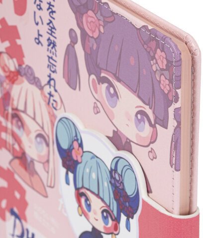 Дневник 1-11 класс 48 л., кожзам (твердая), застежка, BRAUBERG, "Аниме девочка", 107228