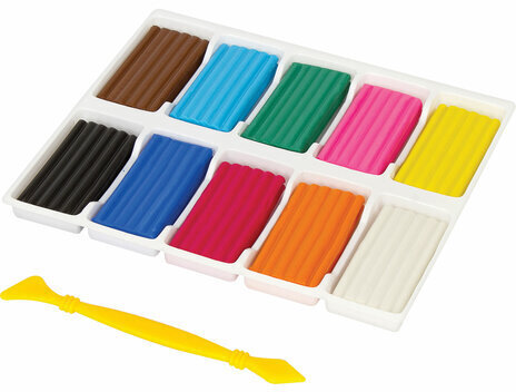 Пластилин классический BRAUBERG "МАГИЯ ЦВЕТА", 10 цветов, 250 г, со стеком, ВЫСШЕЕ КАЧЕСТВО, 103349