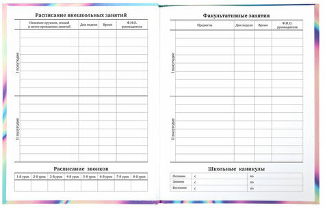 Дневник 1-11 класс 40 л., твердый, BRAUBERG, глянцевая ламинация, "Colorful", 106370