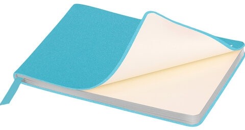 Еженедельник датированный 2026 МАЛЫЙ ФОРМАТ 105х160 мм, А6, BRAUBERG "Blaze", фольга, голубой, 117214