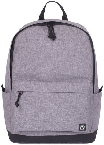 Рюкзак BRAUBERG универсальный, сити-формат, "Grey Melange", с защитой от влаги, 43х30х17 см, 228842