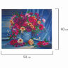 Картина стразами (алмазная мозаика) 40х50 см, ОСТРОВ СОКРОВИЩ "Цветы", без подрамника, 662415
