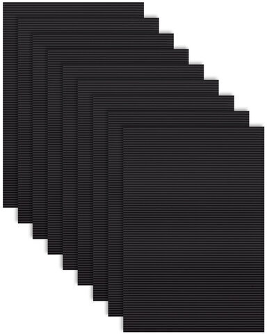 Цветная бумага А4 ГОФРИРОВАННАЯ, 10 листов, ЧЕРНАЯ, 160 г/м2, ОСТРОВ СОКРОВИЩ, 210х297 мм, 111943