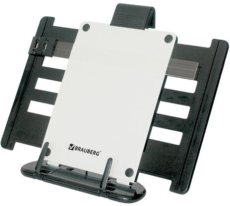 Подставка для книг, учебников, журналов BRAUBERG большая, регулируемый угол наклона, раздвижная, 230910