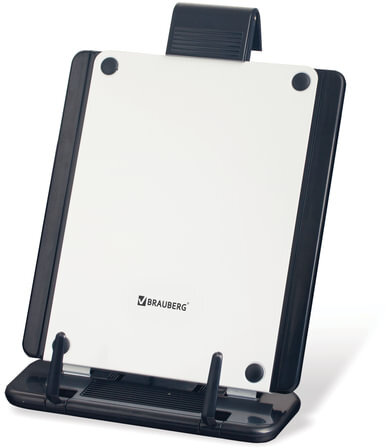 Подставка для книг, учебников, журналов BRAUBERG большая, регулируемый угол наклона, раздвижная, 230910