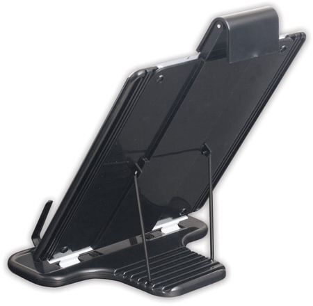 Подставка для книг, учебников, журналов BRAUBERG большая, регулируемый угол наклона, раздвижная, 230910