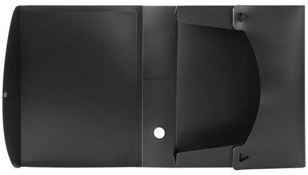 Короб архивный (330х245 мм), 70 мм, пластик, разборный, до 600 листов, черный, 0,9 мм, BRAUBERG "Energy", 231538