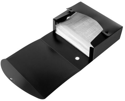 Короб архивный (330х245 мм), 70 мм, пластик, разборный, до 600 листов, черный, 0,9 мм, BRAUBERG "Energy", 231538