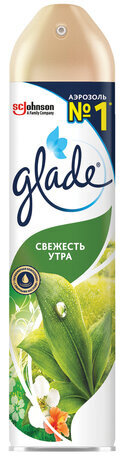 Освежитель воздуха аэрозольный 300 мл, GLADE "Свежесть утра"