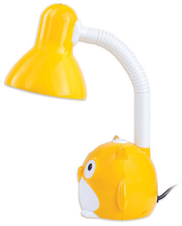 Светильник настольный SONNEN OU-603, на подставке, цоколь Е27, "Сова", желтый, 236673