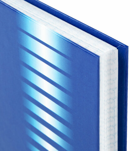 Блокнот А5 (135х206 мм), 96 л., твердый переплет, ламинированная обложка, клетка, BRAUBERG, "INDAY blue", 121929