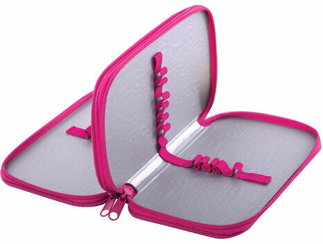 Пенал ЮНЛАНДИЯ, 2 отделения, ламинированный картон, блестки, 19х11 см, "Colorful butterfly", 270886